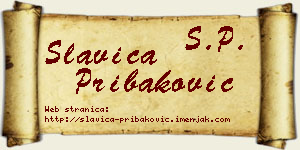 Slavica Pribaković vizit kartica